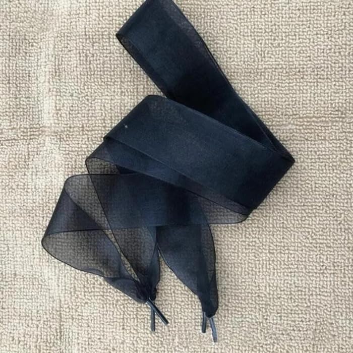 6 pairs of Flat Lace Chiffon Shoelaces for Kids and Adults