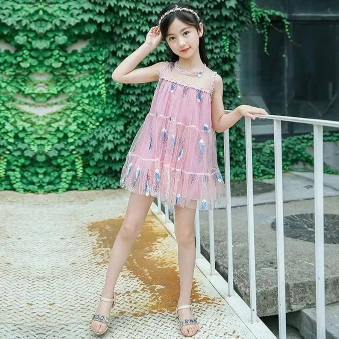 Back to School mesh Dress for Girls Korean Style - G0010