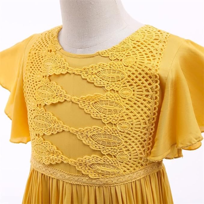 Boho Maxi Dress Dress for Girls A-line - Spring Dresses - G0020