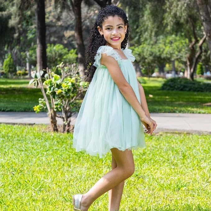Layered Butterfly Tulle Tutu Summer Dress for Girls - G0081