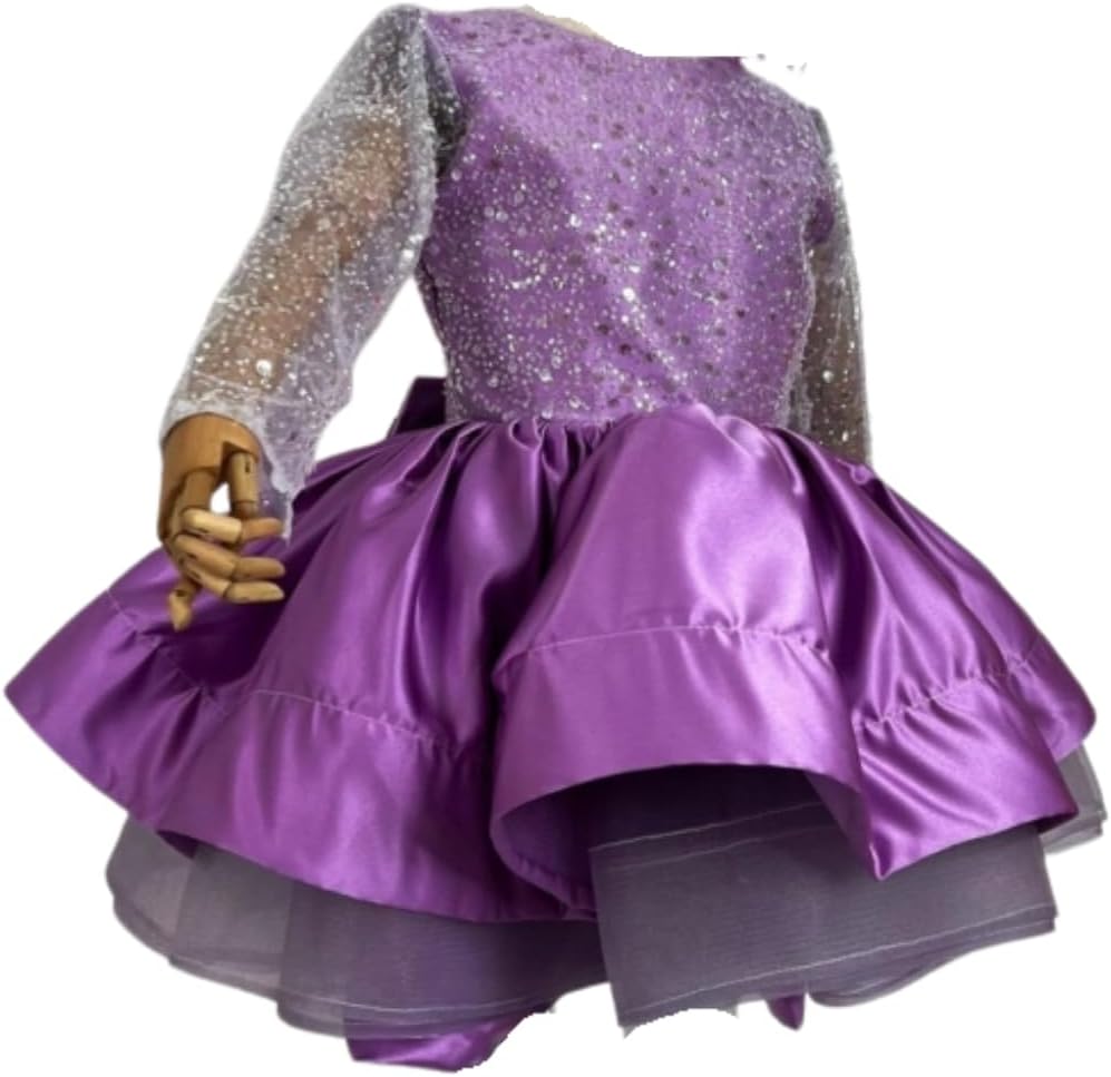 Sparkling Satin Princess Dress - G0121