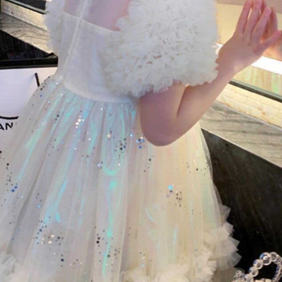Girls Sequins Tutu Dress for Girls Wedding Party First Communion- G0064