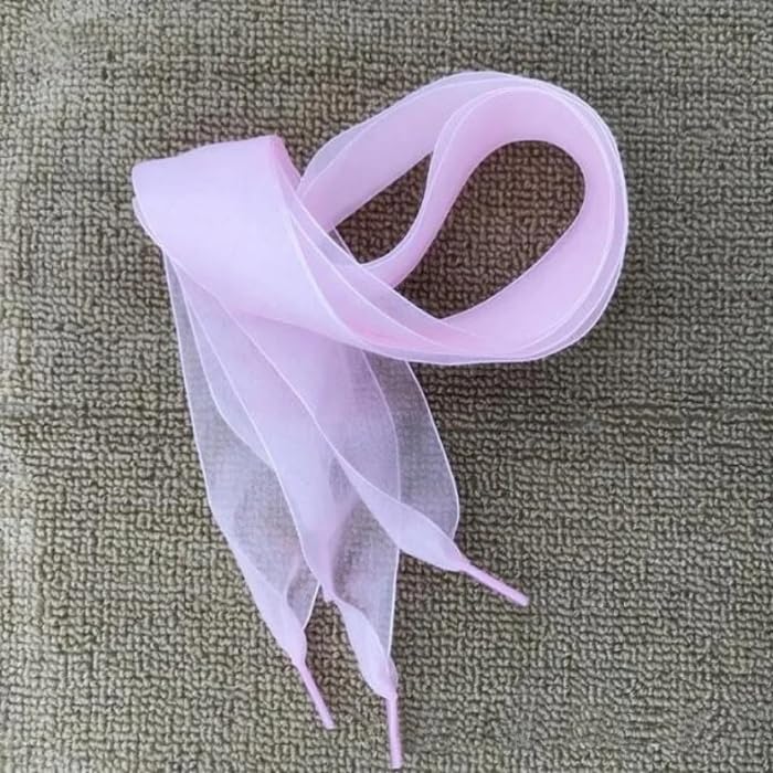 6 pairs of Flat Lace Chiffon Shoelaces for Kids and Adults