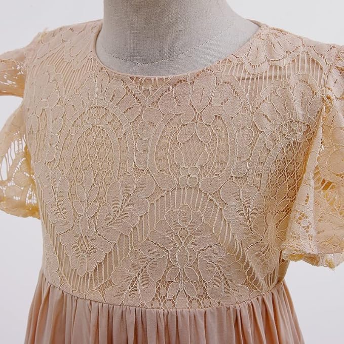 Boho Maxi Dress Dress for Girls A-line - Spring Dresses - G0020