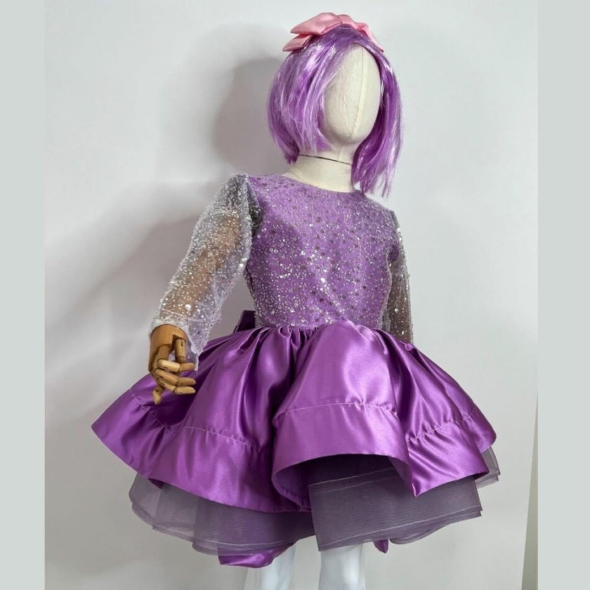 Sparkling Satin Princess Dress - G0121