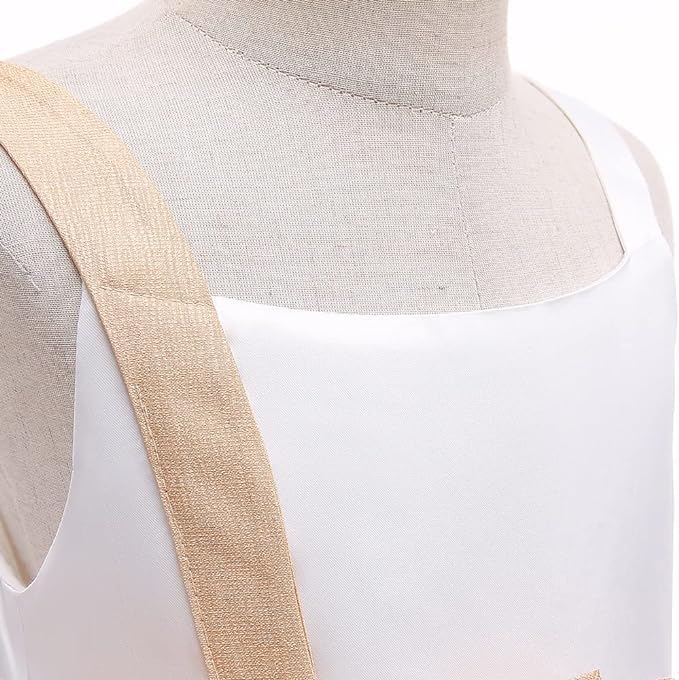 Satin Flower Girl Dress with Bow - Fall dresses for girls - G0112