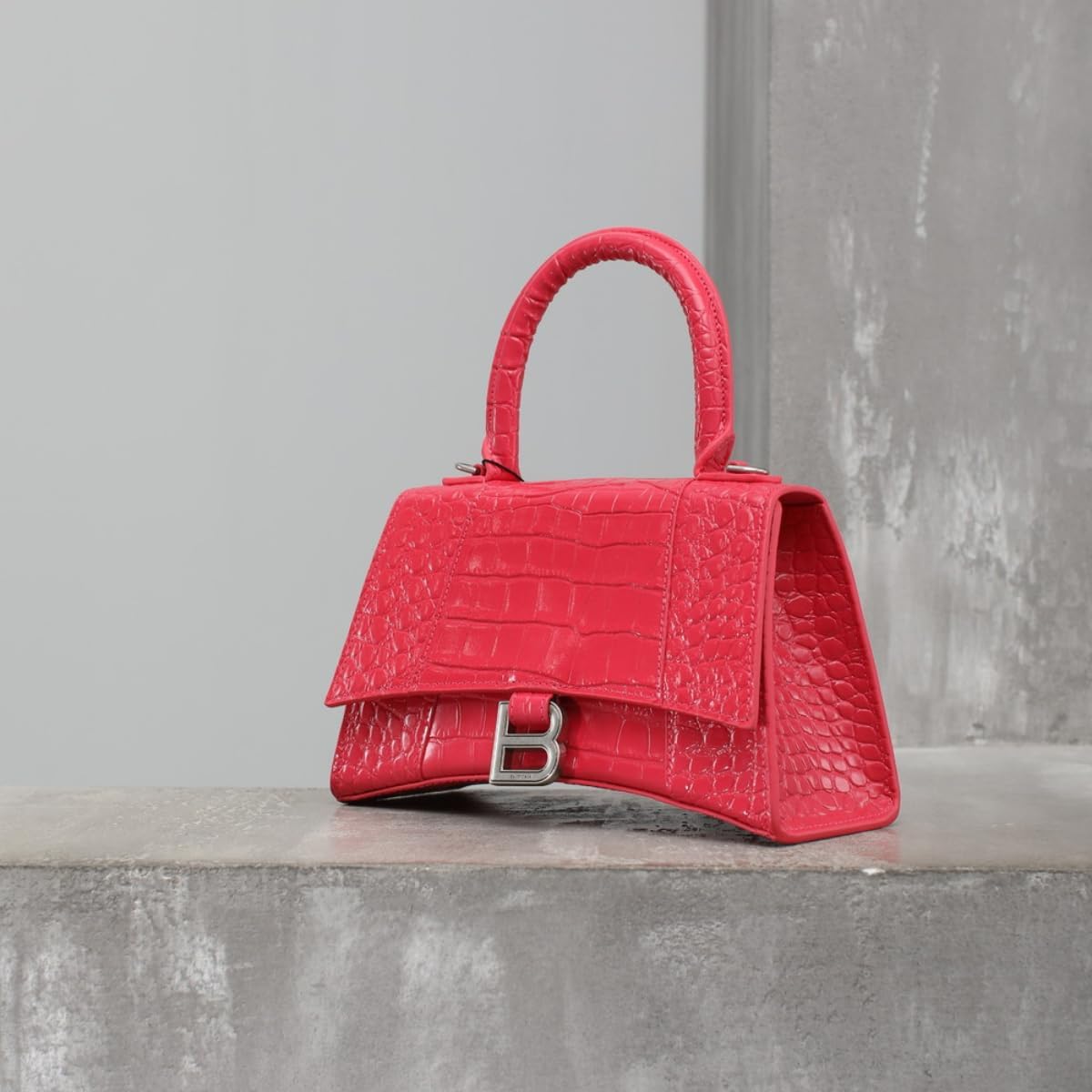 Crocodile print mini bag with top handle for girls