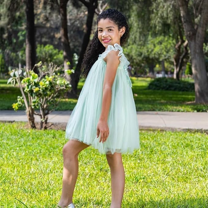 Layered Butterfly Tulle Tutu Summer Dress for Girls - G0081