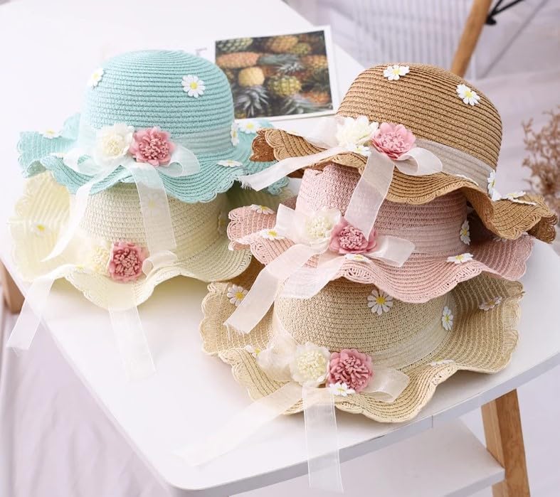 Braided Straw hat and Bag for Girls Summer 2024