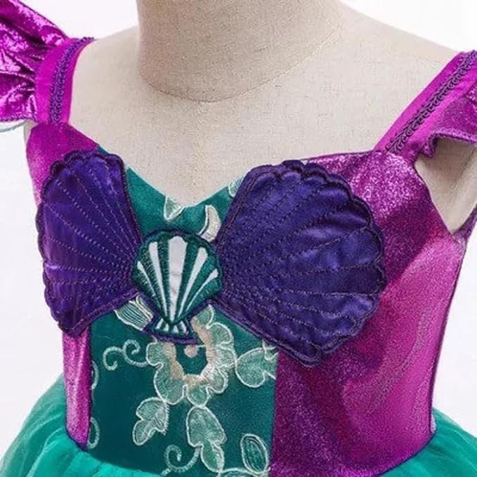 Little Mermaid Princess Costume for Little Girls