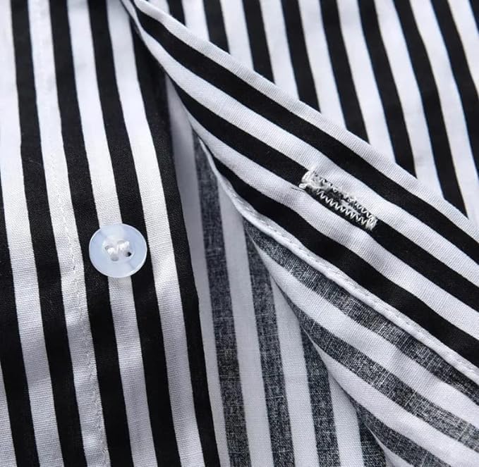 Boys' Striped Shirt and Gray Suspender Pants Set with Bow Tie - B0023