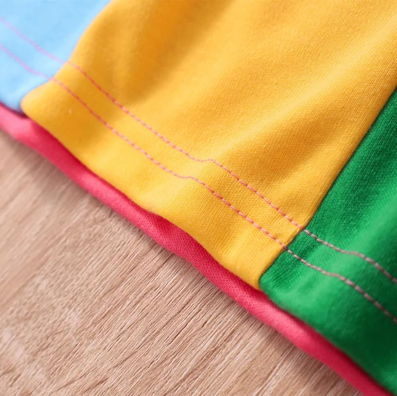 Rainbow Dress Pajamas for Little Girls - G0103