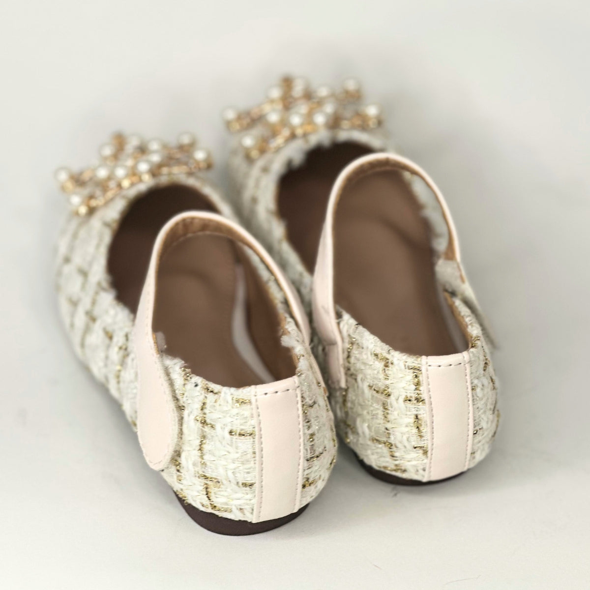 Princess Shoes with Pearls for Girls Mary Jane Style - S0060