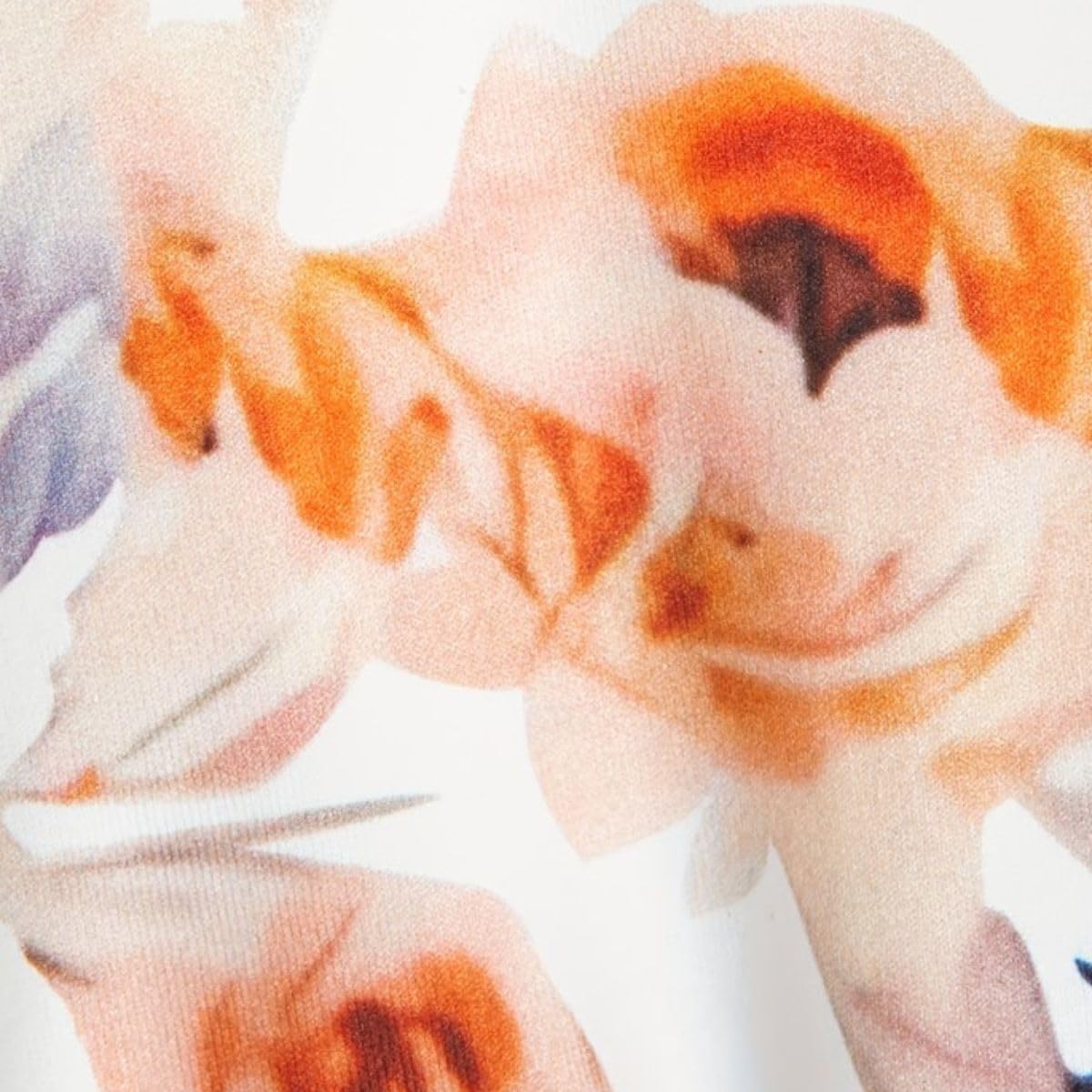 Baby Girls' Floral Long-Sleeve Dress with Tulle Skirt – Spring Dress G007