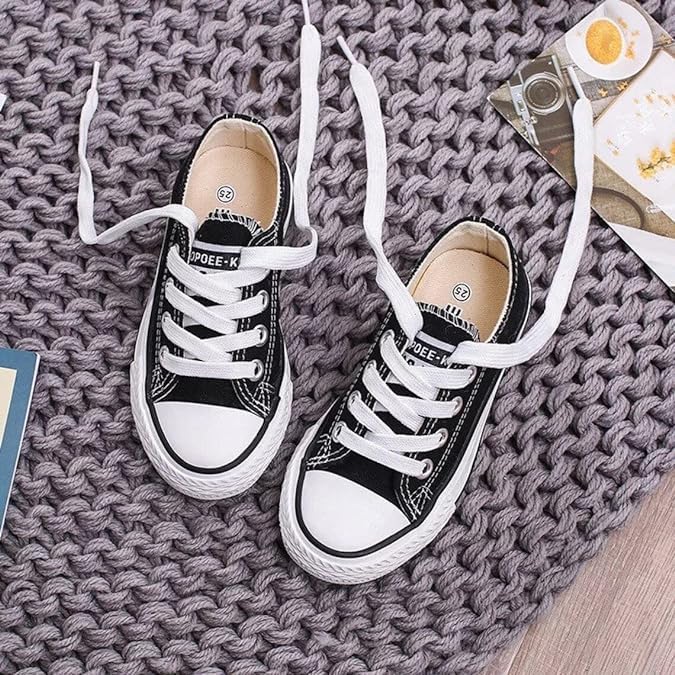 Girl's Canvas Sneakers Casual Style Back to School Shoes - S0024