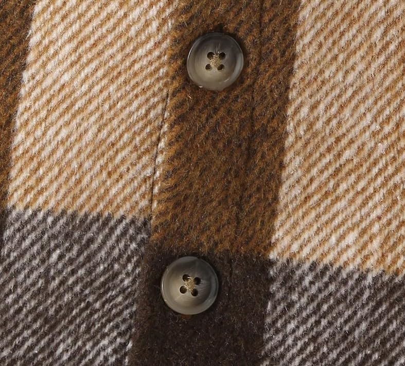 Brown Plaid Dress with Beret for Winter - G0021