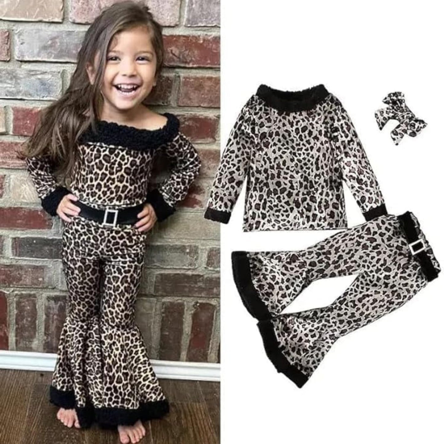 Leopard Costume for Girls 2 Pieces Set - G0139