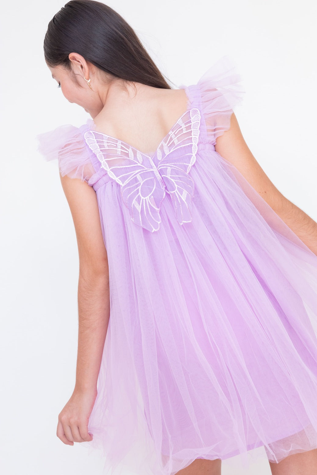 Layered Butterfly Tulle Tutu Summer Dress for Girls - G0081