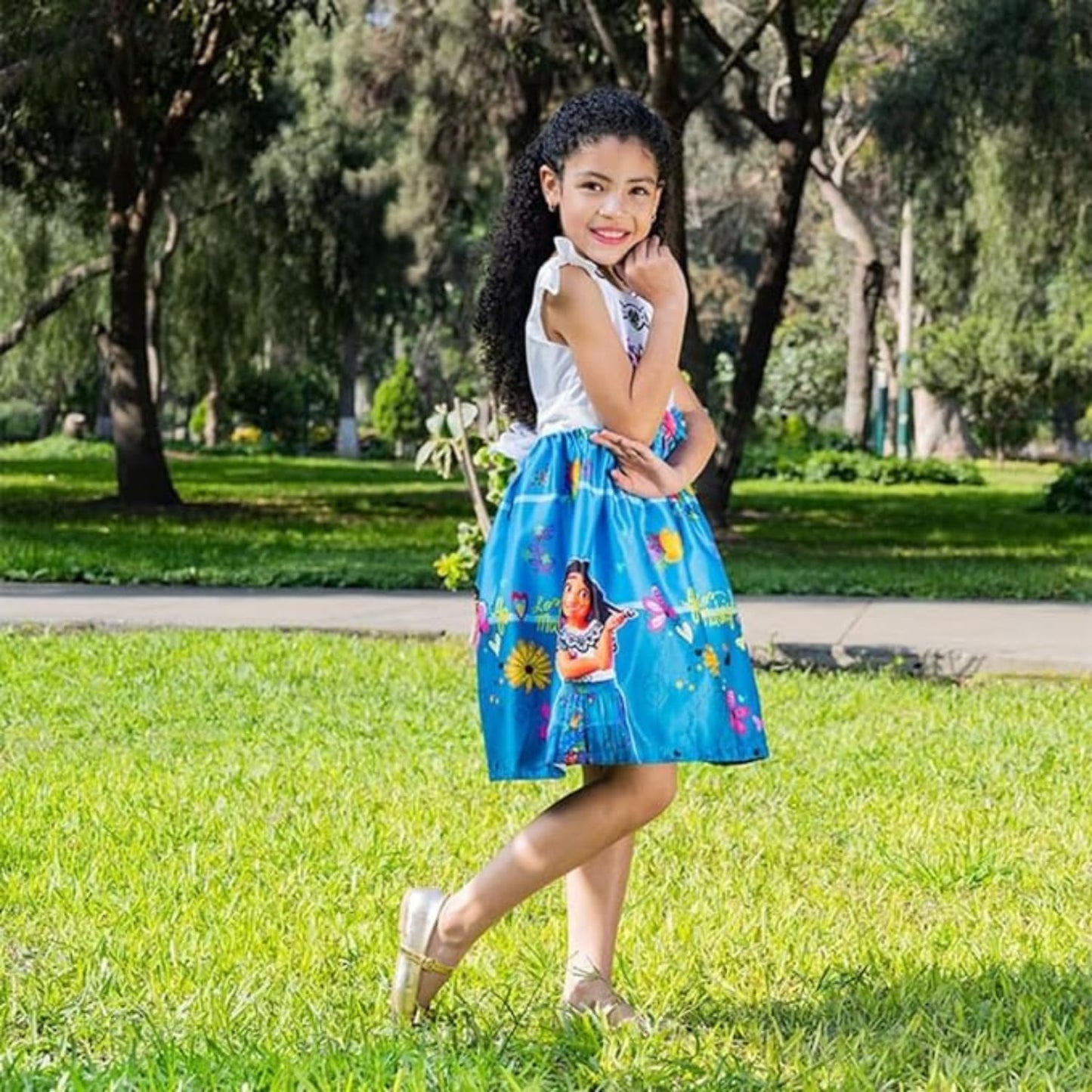 Girls' Encanto Mirabel Dress Costume - C0003