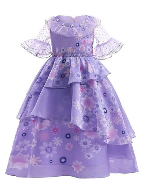 Isabela Madrigal Cosplay Costume for Girls Princess Dress
