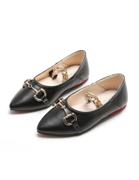 Mary Jane Leather Shoes Soft Sole Flat for Girls - S0056