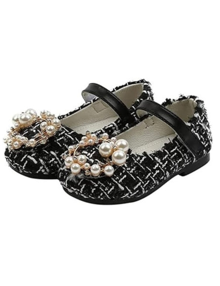 Princess Shoes with Pearls for Girls Mary Jane Style - S0060