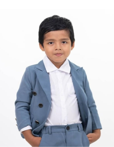 Boys Casual Suits Wedding Outfits Blazer and Pants Suit 2 Pieces - B0008