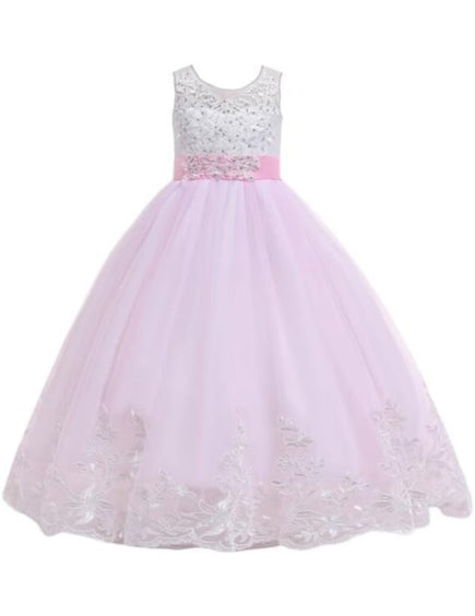 Beautiful Gown Princess Dress with Long Skirt and Train - G0013