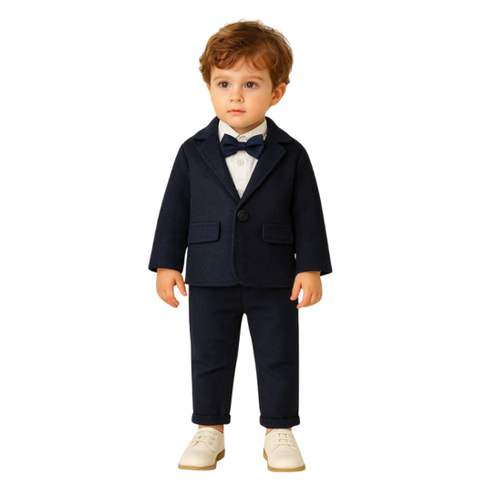 Boys' Formal Suit with Bow Tie - B0019
