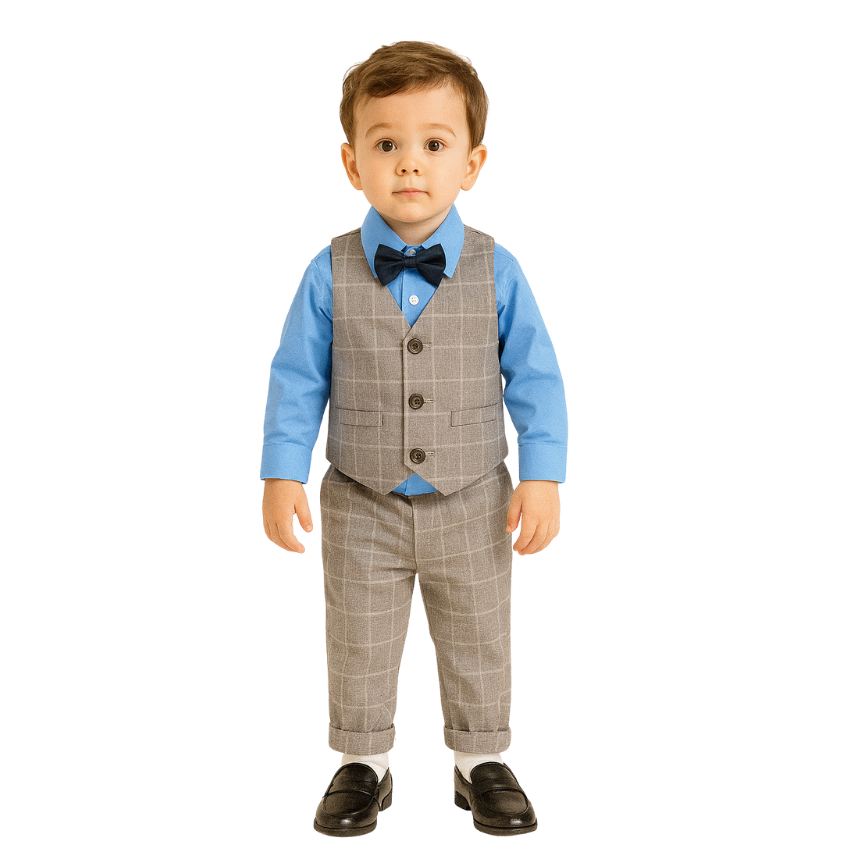 Boys Prince of Wales Vest and Pants Set - B0013