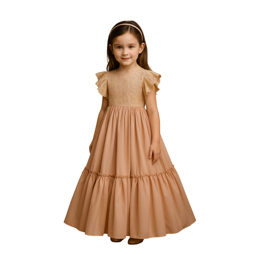 Boho Maxi Dress Dress for Girls A-line - Spring Dresses - G0020
