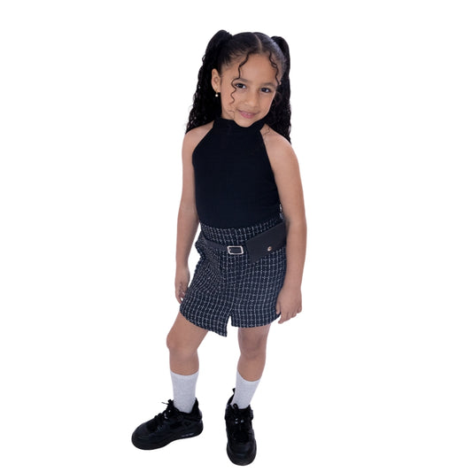 Girls' Summer Clothes Sleeveless Top + Shorts Set