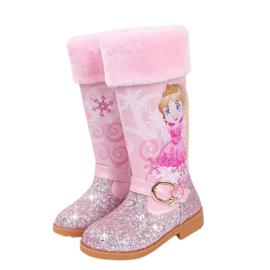 Sparkly Princess Winter Boots for Girls