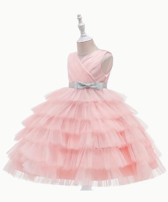 Girls Birthday Party Sleeveless Dress