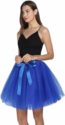 Women's Tulle Midi Skirt with Satin Bow