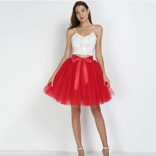 Women's Tulle Midi Skirt with Satin Bow