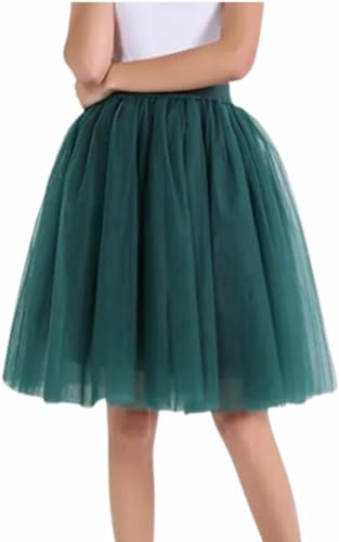 Women's Tulle Midi Skirt with Satin Bow