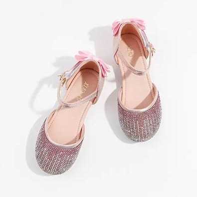 Girls Dress Shoes Mary Jane Princess Elsa Flats - S0035