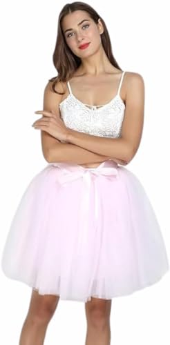 Women's Tulle Midi Skirt with Satin Bow