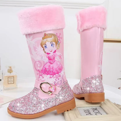 Sparkly Princess Winter Boots for Girls