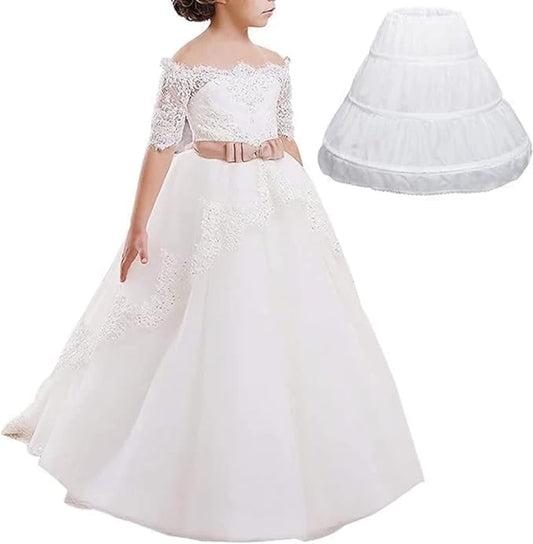 Crinoline petticoat underskirt for girls' long dresses