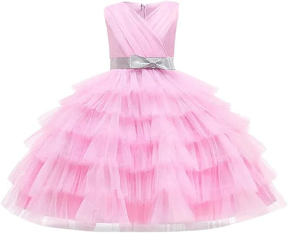 Girls Birthday Party Sleeveless Dress