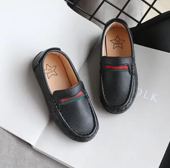 Boys Dress Loafer Shoes Casual Leather Shoes Slip-On Comfort