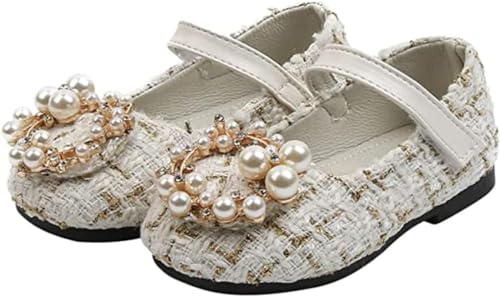 Princess Shoes with Pearls for Girls Mary Jane Style