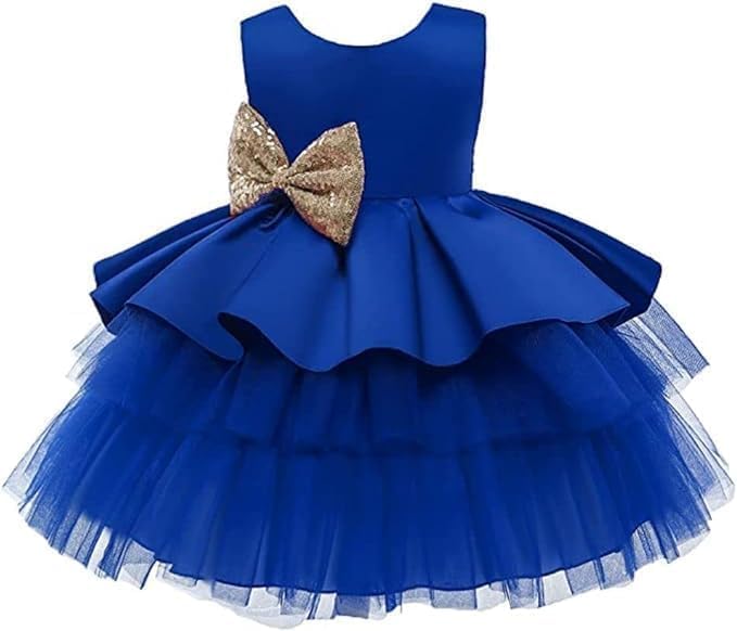 Satin dress and tulle skirt - Fall dresses for girls' birthdays