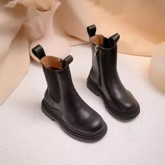 Girl's Thick-soled platform boots Chelsea Boots Casual Style - S0029