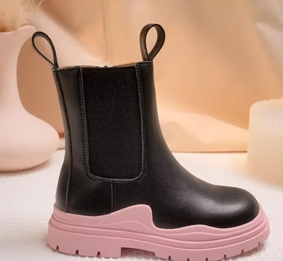 Girl's Thick-soled platform boots Chelsea Boots Casual Style - S0029