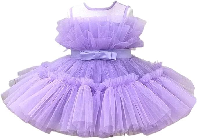 Girl Tulle Birthday Party Dress for Toddler Girls