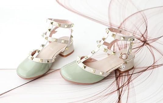 Girls Roman Sandals Low Heels Ankle Strap Summer Sandals - S0043