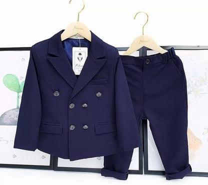 Boys Casual Suits Wedding Outfits Blazer and Pants Suit 2 Pieces